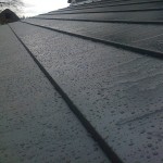 CLOSE UP OF SLATE EFFECT ON ROOF